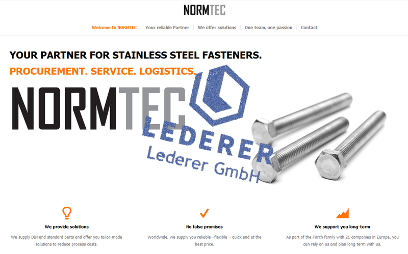 Image of Now part of Lederer GmbH: Takeover of NORMTEC Montage- und Befestigungstechnik GmbH
